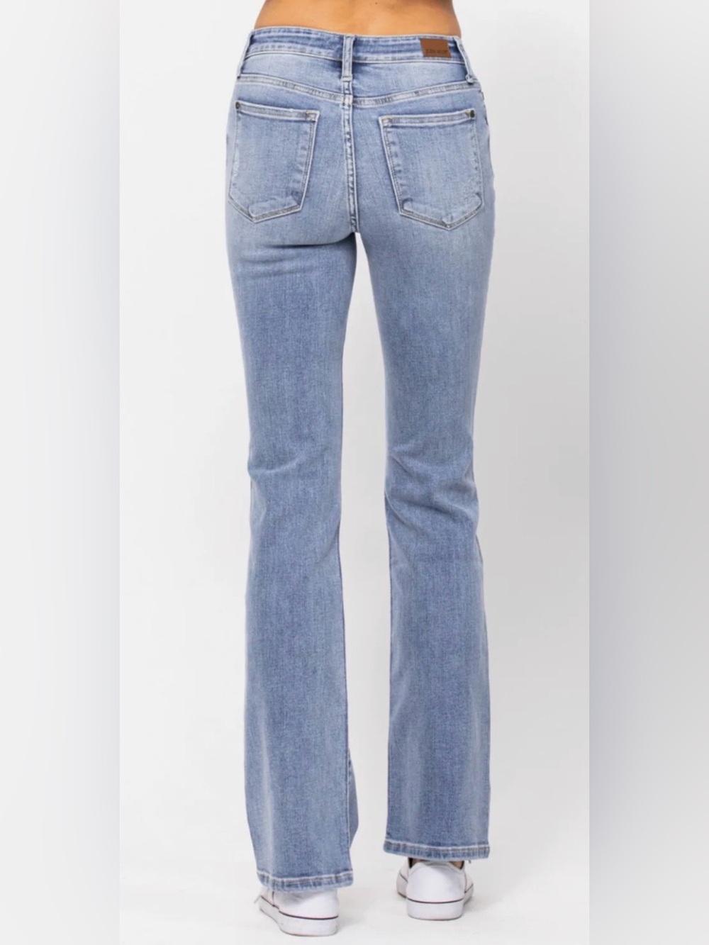 Judy Blue Mid Rise Boot Cut Jeans Medium Wash Style JB82337LT-PL Size 14W - Picture 7 of 12